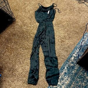 bobiBlack (sleek DEEP sage jumpsuit)
